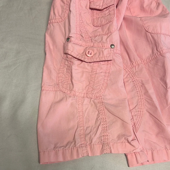 Next Pink Casual cargo style capri pants with Embroidered details - Picture 5 of 7